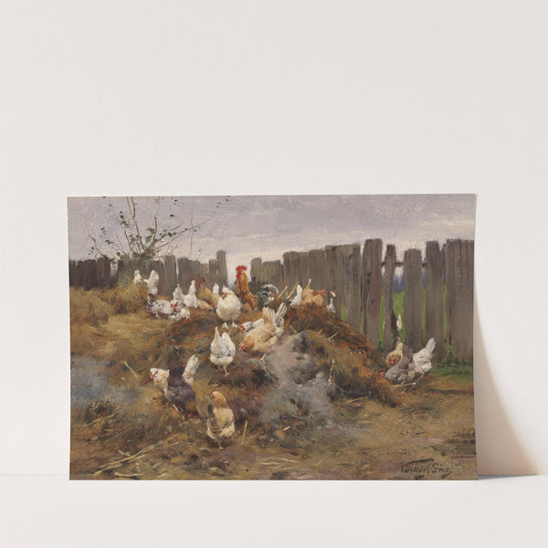 Hühnerhof by Geza Vastagh