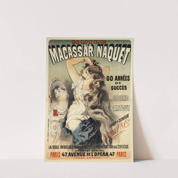 Huile De Macassar Naquet (1877) by Jules Chéret