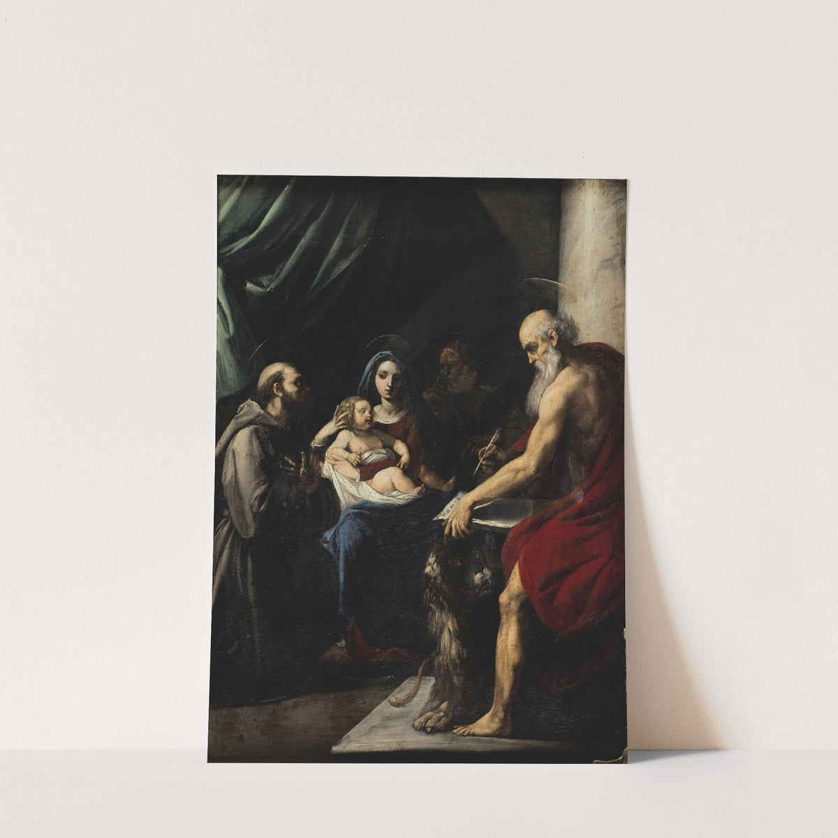 Huile sur cuivre by Giuseppe Cesari