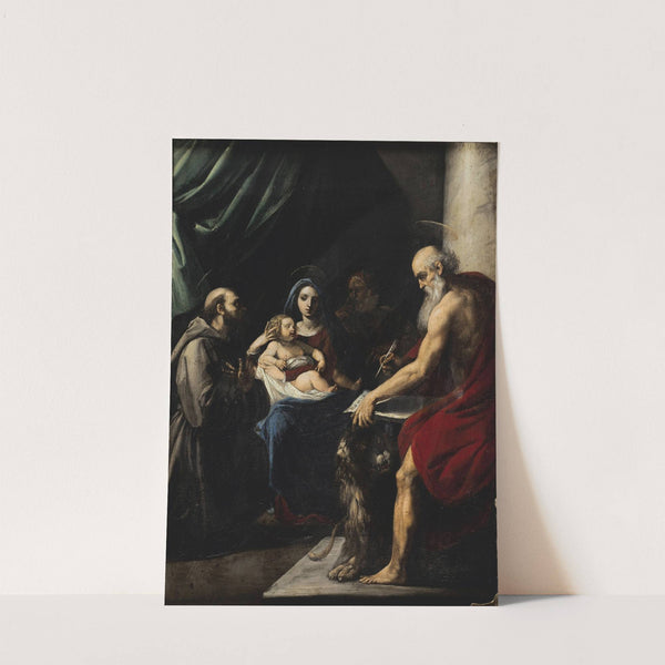 Huile sur cuivre by Giuseppe Cesari