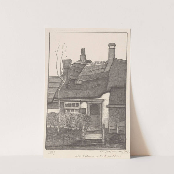 Huis aan een sloot (1897) by Henri van Daalhoff