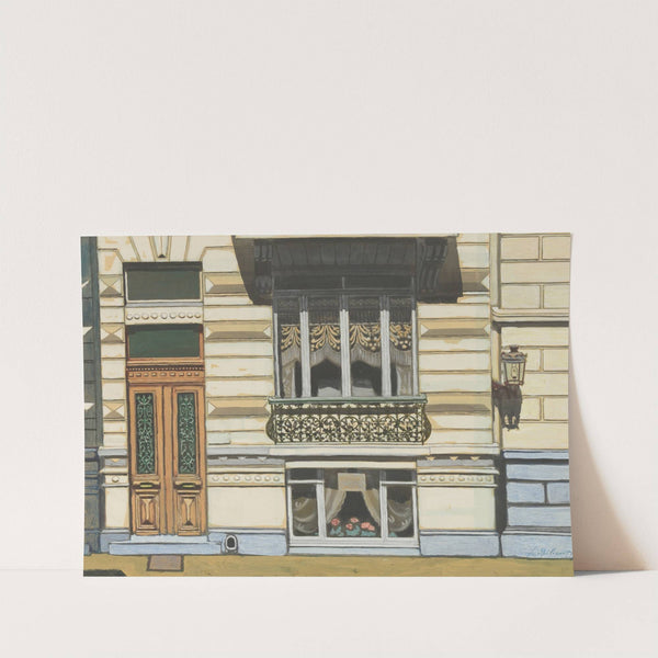 Huis in de Peter Benoitstraat, Oostende by Léon Spilliaert