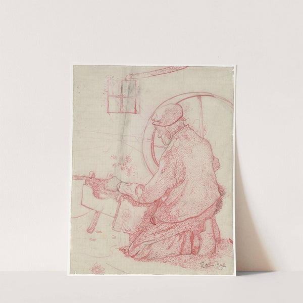 Huiswever uit Laren (1892) by Richard Nicolaüs Roland Holst