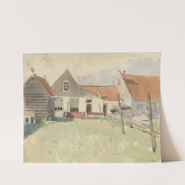 Huizen in de Vinkenbuurt, Amsterdam (1886) by Jan H.L. Hanau