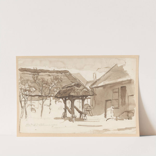 Huizen te Dongen by August Allebé