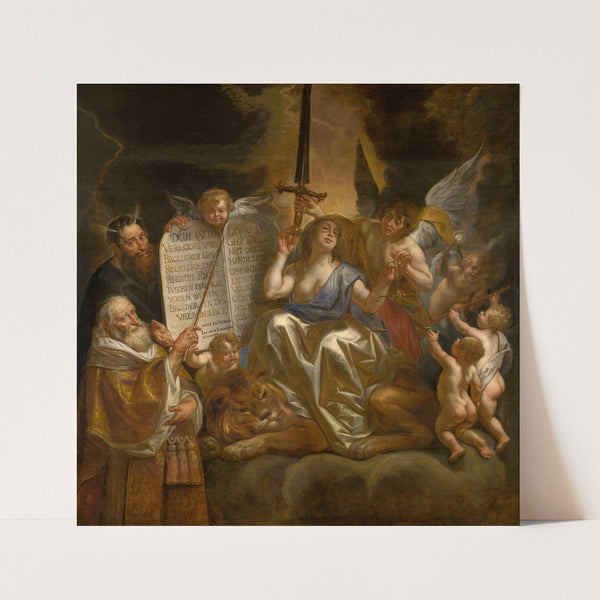 Human Law Founded on the Divine Justice (1665) by Jacob Jordaens