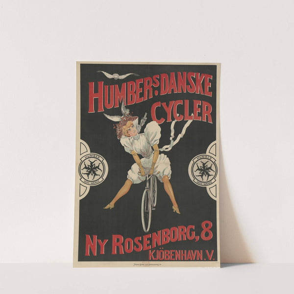 Humbers Danske Cycler. Ny Rosenborg, 8. Kjöbenhavn.V. (1897) by Frode Hass, lith