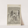 ‘Humility versus Pride’ a young man imploring an older man with other figures in front of them (1796–1798) by Francisco de Goya