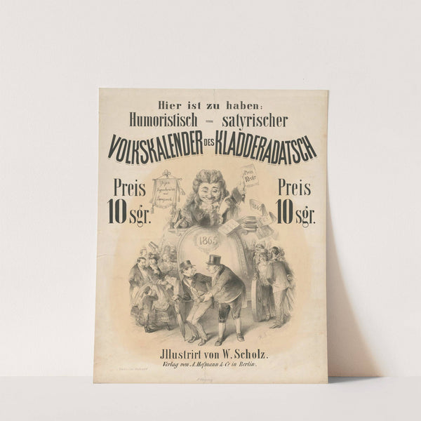 Humoristisch satirischer Volks-Kalender des Kladderadatsch 1865 (1864) by Hermann Scherenberg