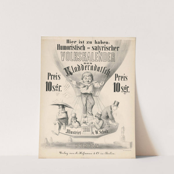 Humoristisch-satirischer Volkskalender des Kladderadatsch 1866 (1865) by Hermann Scherenberg