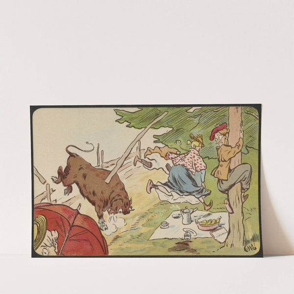 Humorous motif by Olaf Krohn