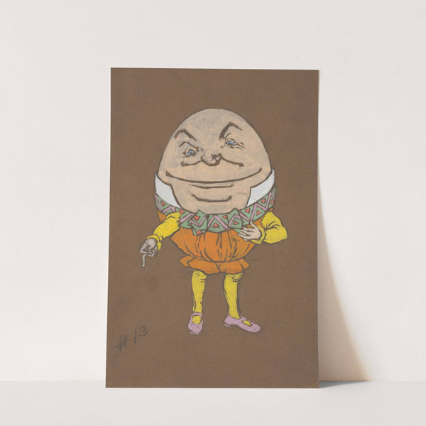 Humpty Dumpty (costume design for Alice-in-Wonderland, 1915) by William Penhallow Henderson