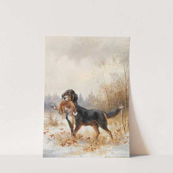 Hund mit Hasen by Moritz Müller II