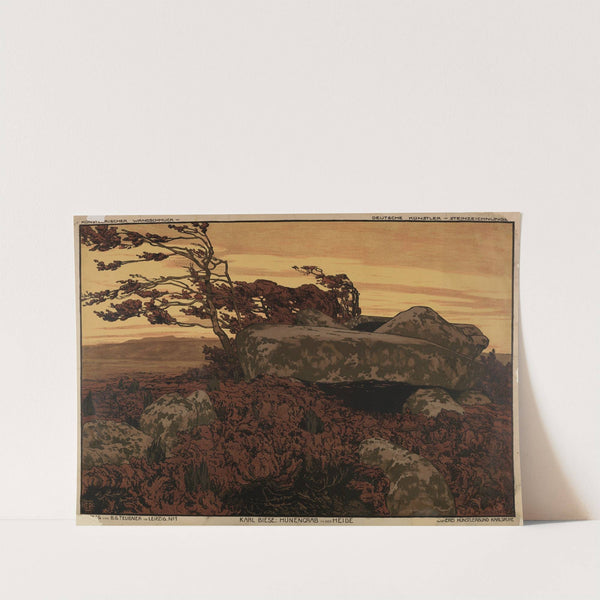 Hünengrab in der Heide by Karl Biese