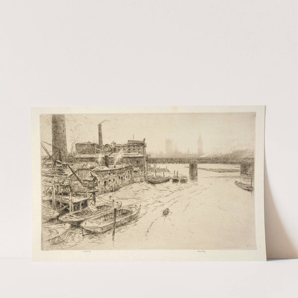 Hungerford Bridge, London by Kerr Eby