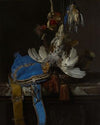 Hunt Still Life with a Velvet Bag on a Marble Ledge