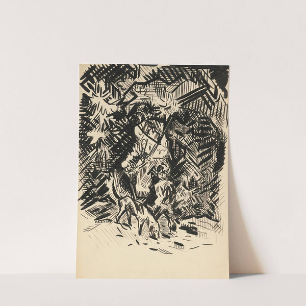 Hunter by Arnold Peter Weisz-Kubínčan