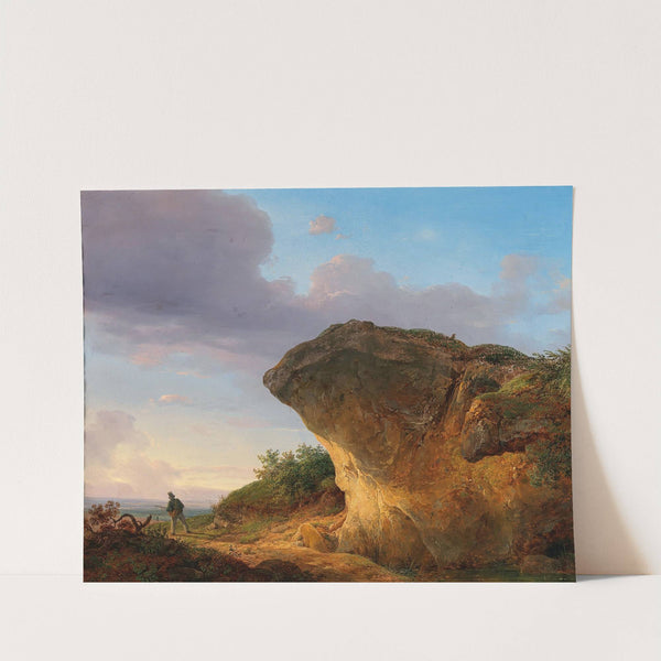 Hunter before a Rock by Franz Steinfeld