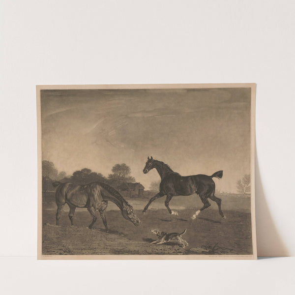 Hunters at Grass; The Property of John Micklethwait Esq. (1812) by Benjamin Marshall