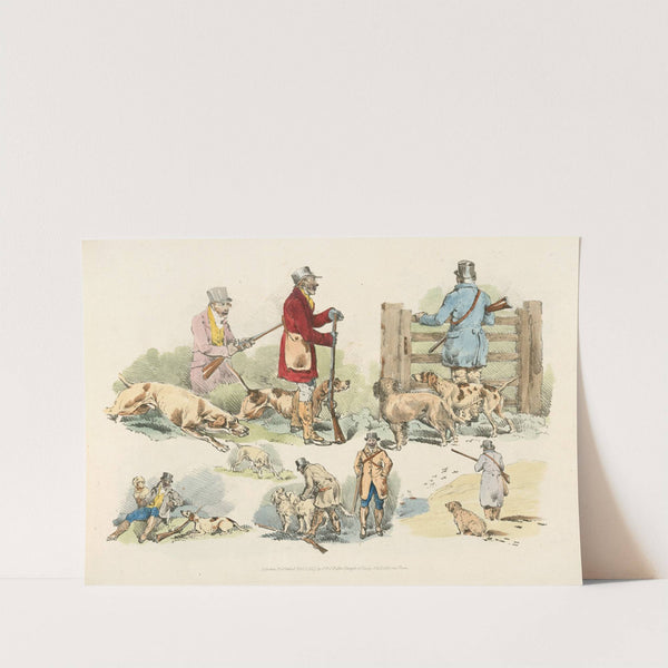 Hunters with their dogs (1817-1818) by Henry Thomas Alken