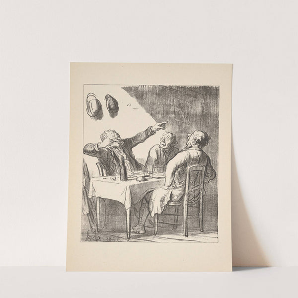 Hunting and fishing Pl.16 (1844) by Honoré Daumier