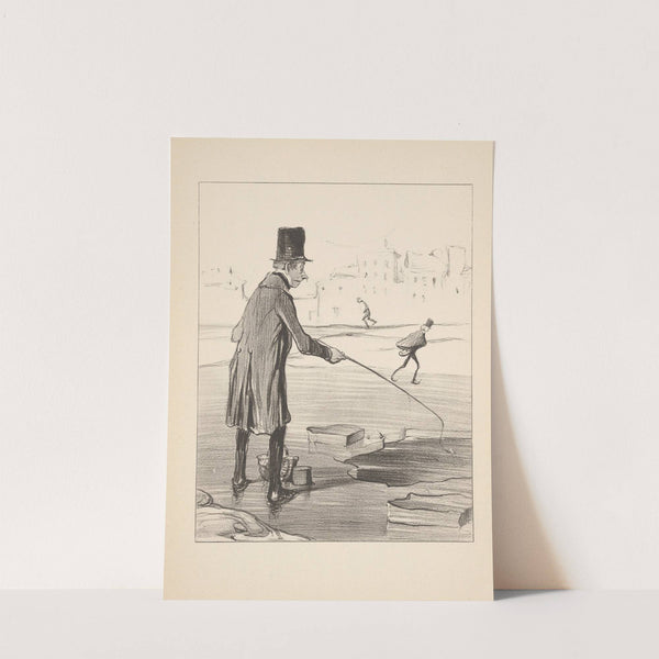 Hunting and fishing Pl.20 (1844) by Honoré Daumier