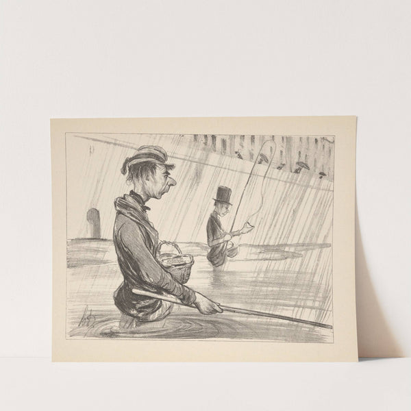 Hunting and fishing Pl.22 (1844) by Honoré Daumier