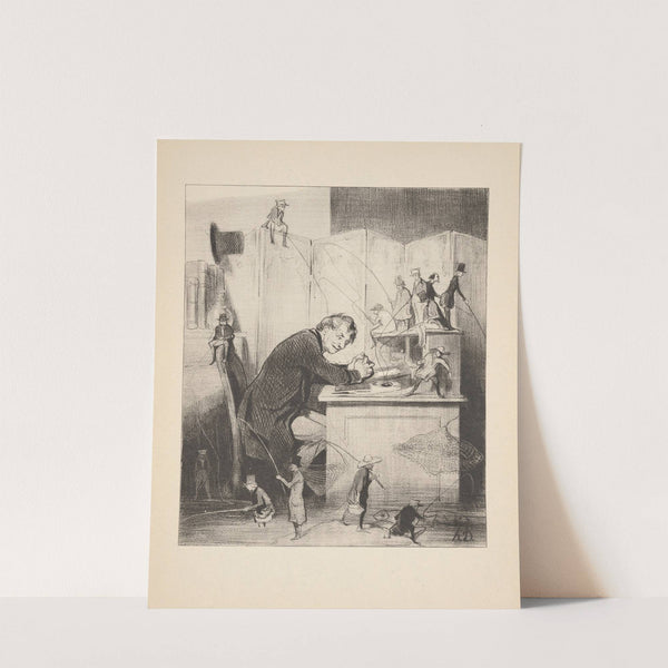 Hunting and fishing Pl.24 (1844) by Honoré Daumier