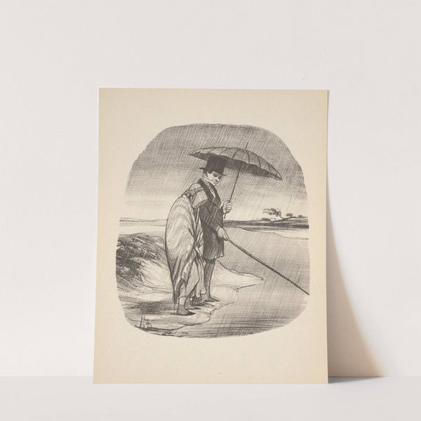 Hunting and fishing Pl.26 (1844) by Honoré Daumier