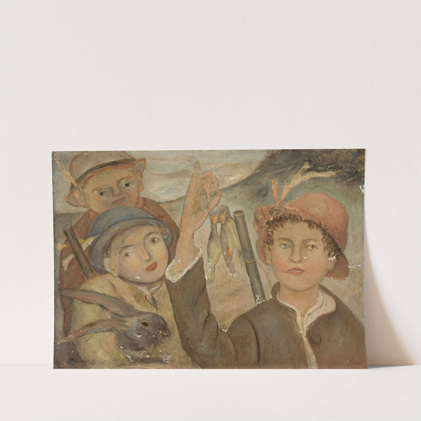 Hunting game by Tadeusz Makowski