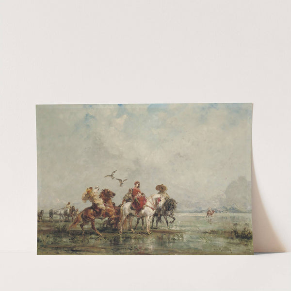 Hunting In The Marshlands by Henri Émilien Rousseau