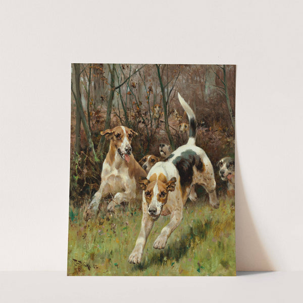 Hunting pack coming on (1886) by Thomas Blinks