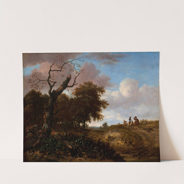 Hunting party in the dunes by Jan Wijnants