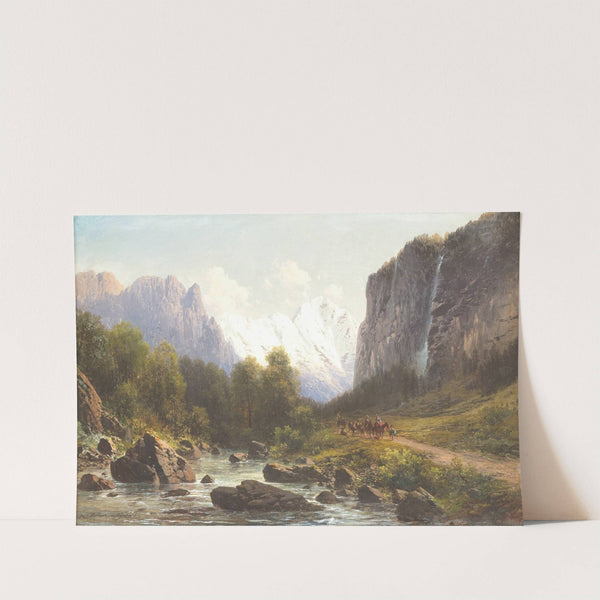 Hunting party in the mountains (1875) by Carl Millner
