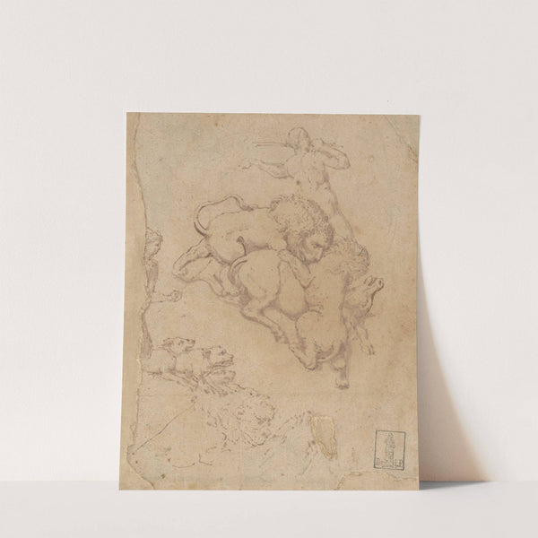 Hunting Scene and Lions Attacking Animals by The Veneto