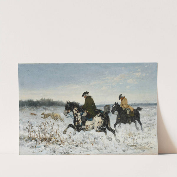 Hunting with greyhounds (1875) by Jan Chełmiński