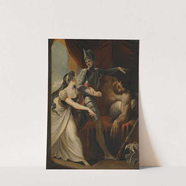 Hüon Rescuing Angela From The Giant Angulaffer, From Wieland's Oberon by Henry Fuseli
