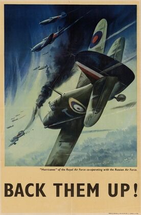 ‘Hurricanes’ of the Royal Air Force Cooperating with the Russian Air Force – Back Them Up! — size preview