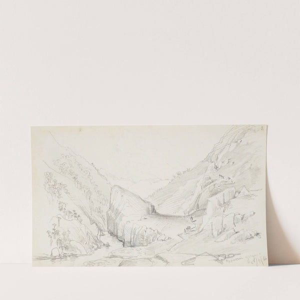 Hurunui Gorge (1866) by Nicholas Chevalier