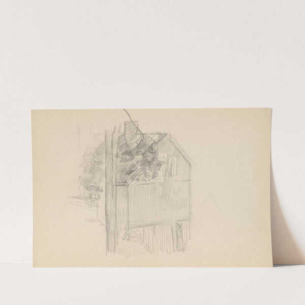 Hus bak et tre by Signe Scheel