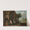 Husbandman at a Cottage Door with a Seated Woman and Child by David Teniers The Younger