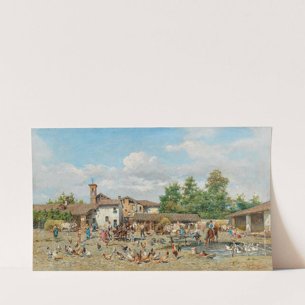 Hustle and Bustle Outside the Village by Enrico Bartezago