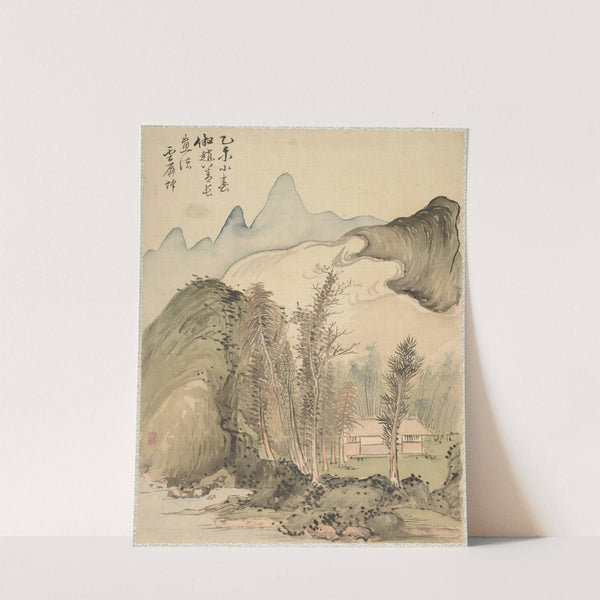 Hut Amidst the Trees by Tsubaki Chinzan