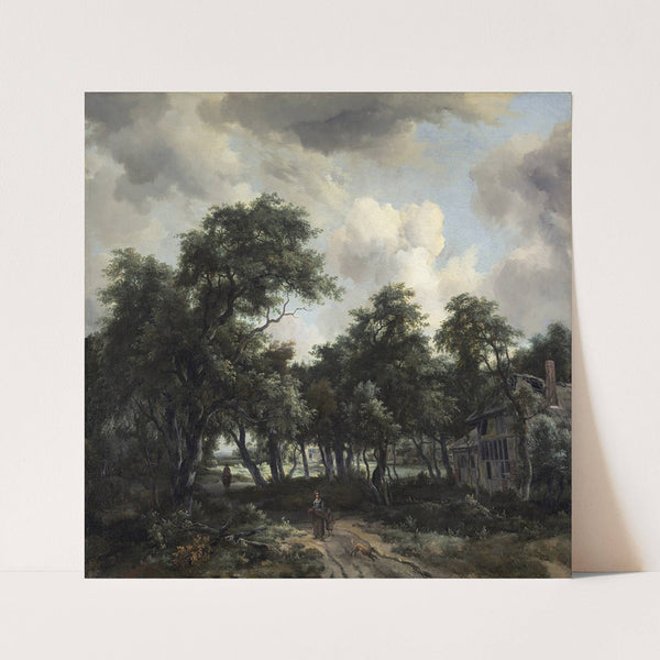 Hut among Trees (c. 1664) by Meindert Hobbema
