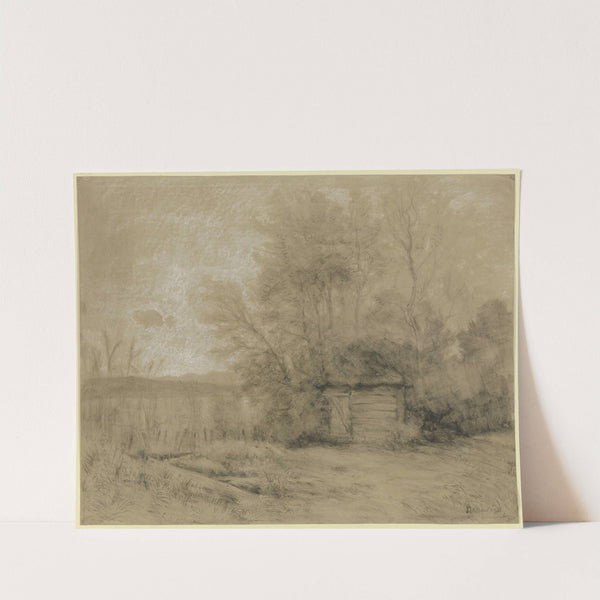 Hut in the swamp by Peter Burnitz
