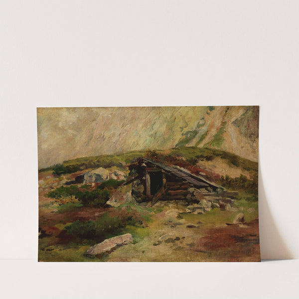 Hut in the Tatra Mountains (1899) by Aleksander Mroczkowski