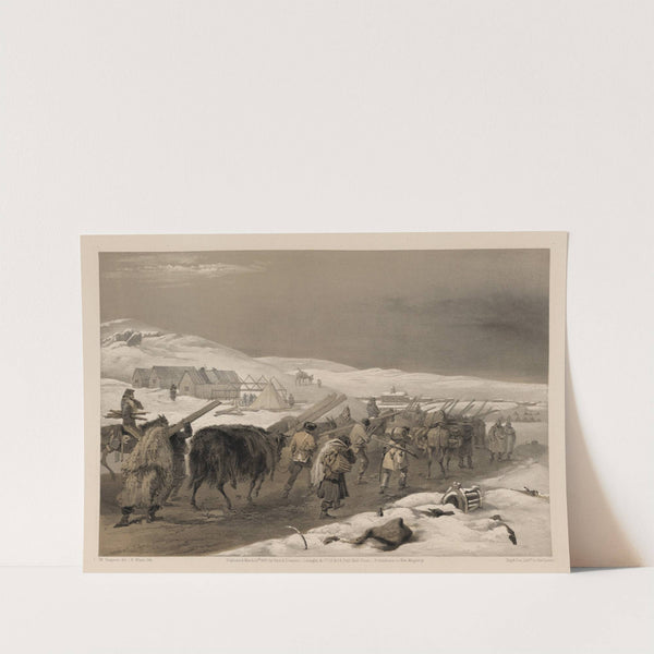 Huts and warm clothing for the army (1855) by William Simpson