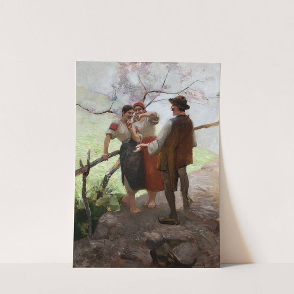 Hutsuls in Conversation by Wacław Szymanowski