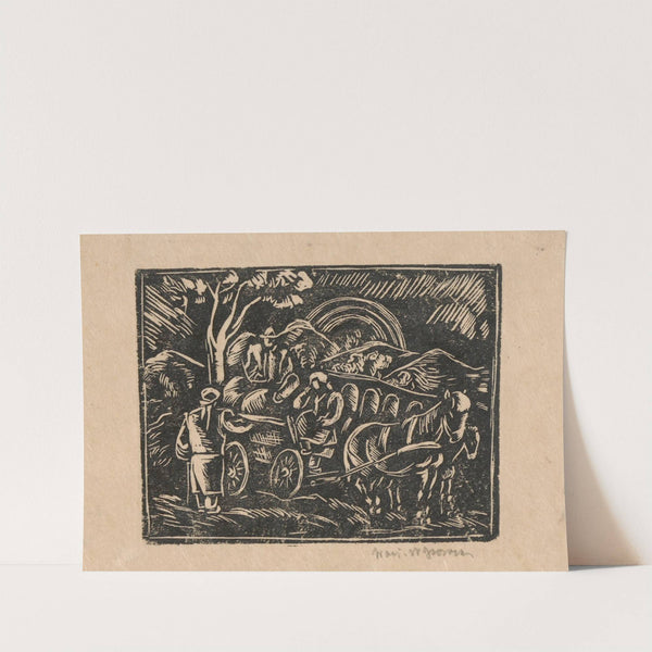 Hutsuls on a cart (1923) by Wacław Wąsowicz