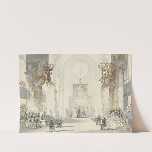 Huwelijk van prinses Louise met prins Karel van Zweden (1850) by Fritz Ludwig von Dardel